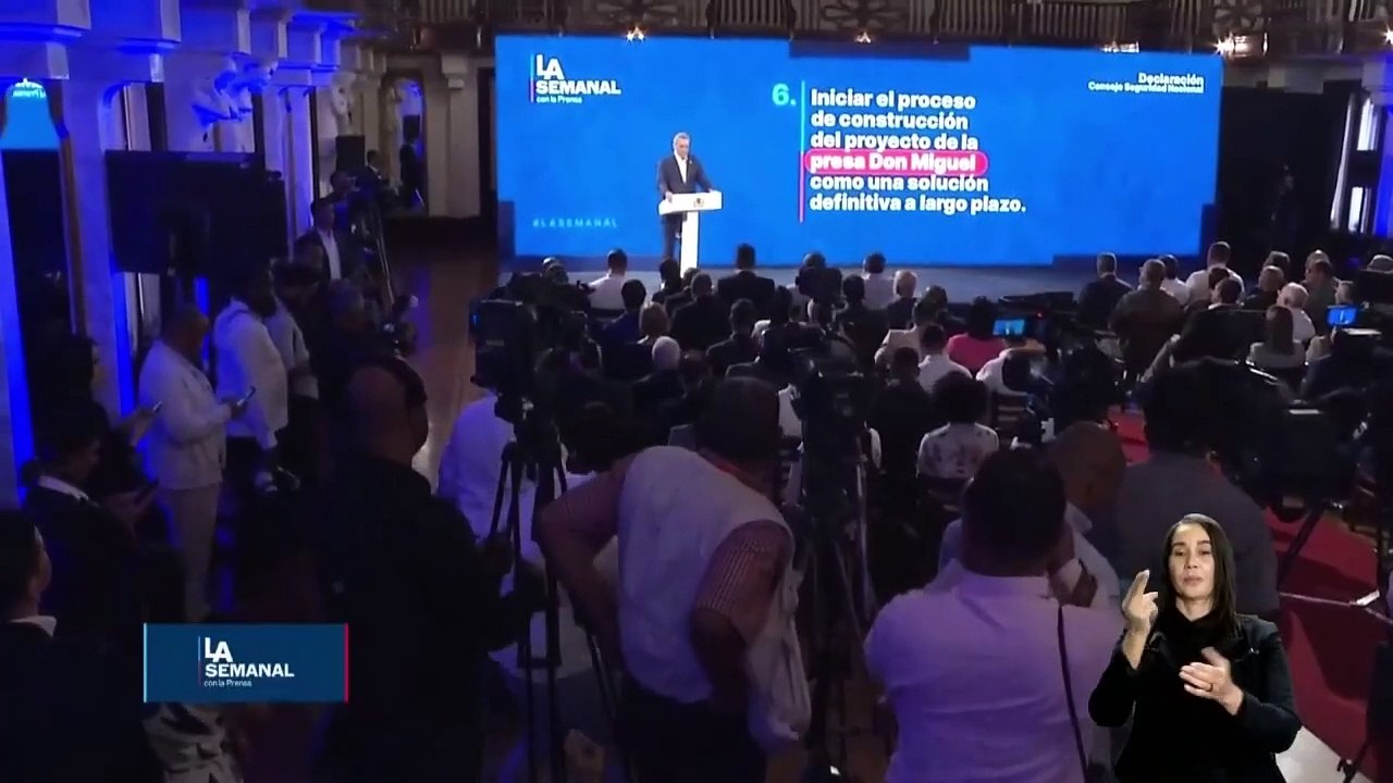 ABINADER DICE GOBIERNO ESTÁ FINALIZANDO ESTUDIOS PARA CONSTRUIR DOS PRESAS EN LA FRONTERA