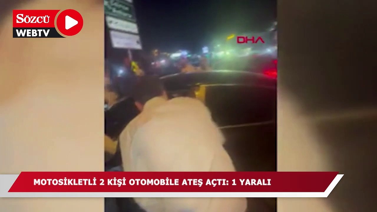 Küçükçekmece'de motosikletli 2 kişi trafik ışıklarında otomobile ateş açtı