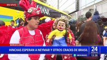 Locura por Neymar en Miraflores: Hinchas acuden a hotel de concentración de Brasil