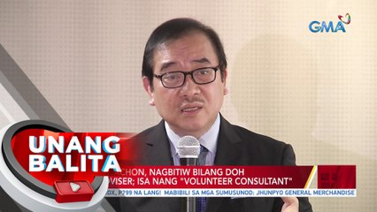 Dr. Tony Leachon, nagbitiw bilang DOH special adviser; isa nang "Volunteer Consultant" | UB