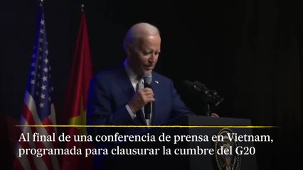 Biden en conferencia de prensa en Hanoi: "Me voy a la cama"