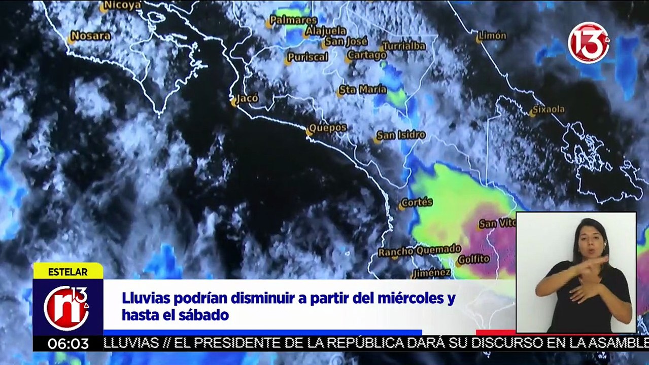 Durante este martes podrían continuar las lluvias fuertes durante la tarde.
