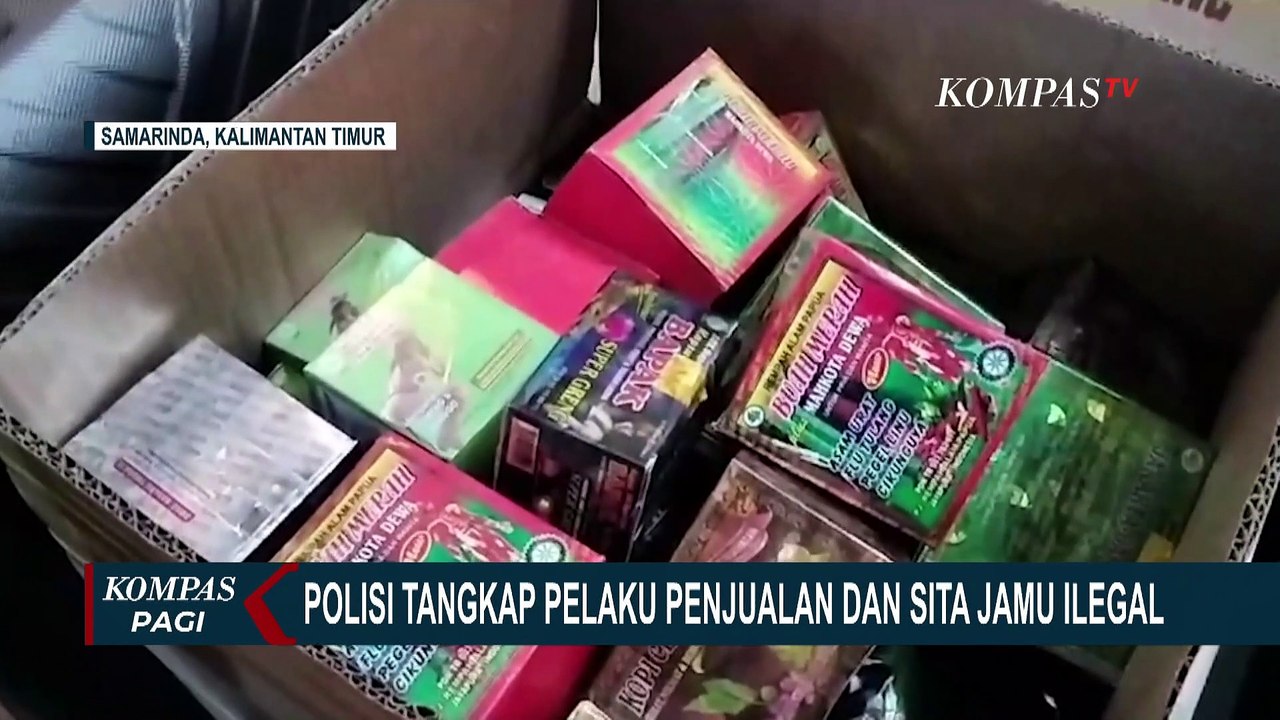 Penjual Jamu Ilegal di Samarinda Ditangkap, Polisi Sita 16.900 Bungkus Jamu Sasetan