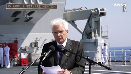 Mattarella: "Inganno del regime fascista, riscatto con liberazione"