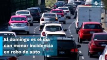 ¿A qué hora y en qué estado roban más automóviles?