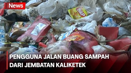 Sampah Popok Bayi Penuhi Sungai Bengawan Solo, Bau Busuk Menyengat