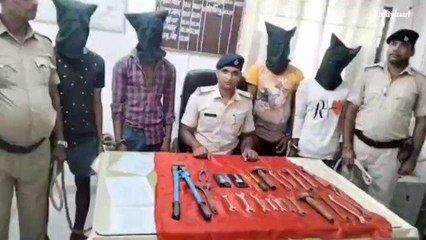 सारण: चोरी की योजना बना रहे 4 बदमाश चढ़े पुलिस ने हत्थे, देखें वीडियो