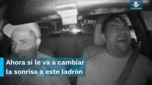 A ver si se sigue riendo; cae ladrón que se burló de víctima tras robarle el auto