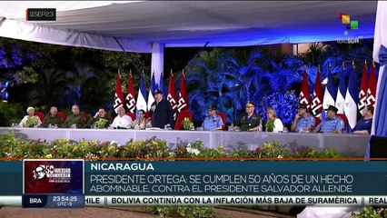 Presidente Daniel Ortega recuerda el golpe de estado contra Salvador Allende