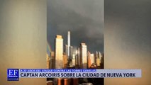 Arcoiris sobre Nueva York a 22 años del ataque a las Torres Gemelas