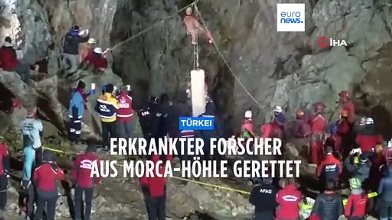 Erkrankter US-Forscher aus Höhle in Türkei gerettet