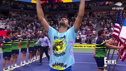 Novak Djokovic Makes Touching Tribute to Kobe Bryant After US Open Win _ E! News