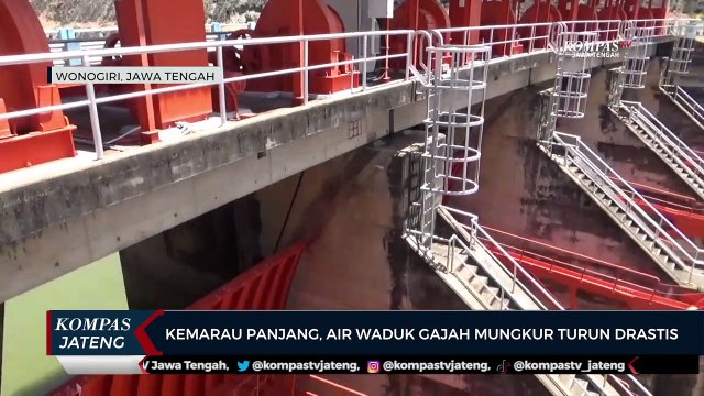 Kemarau Panjang, Air Waduk Gajah Mungkur Turun Drastis