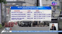 Ilang bahagi ng NLEX, isasara para sa gagawing maintenance | BK