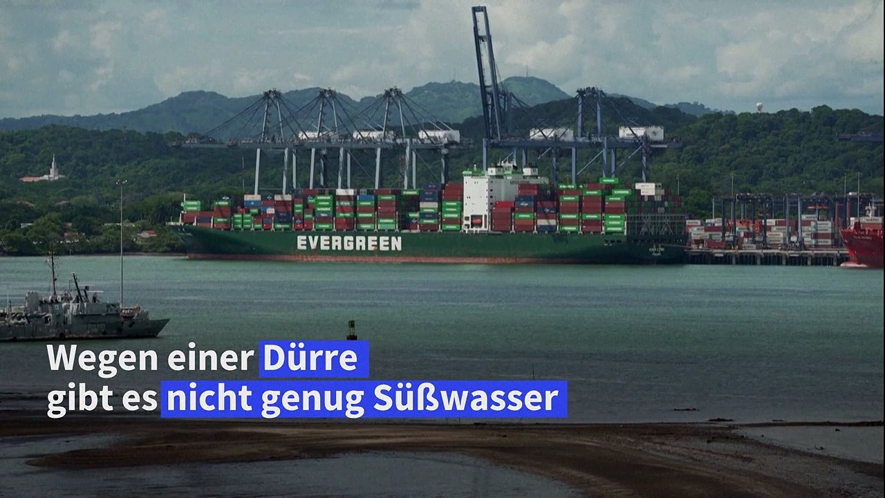 Stau vor dem panamalkanal