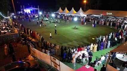 Masal gibi aşiret düğünü...Belediye başkanının oğluna 5 milyonluk takı