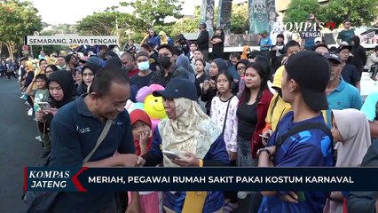 Meriah, Pegawai Rumah Sakit Pakai Kostum Karnaval