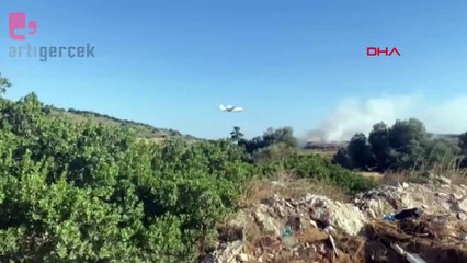 Çöplükte çıkan yangın ormana sıçradı