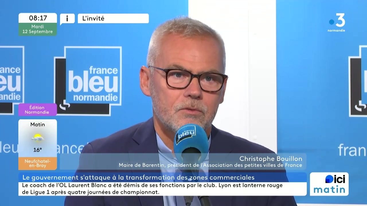 Christophe Bouillon, maire de Barentin