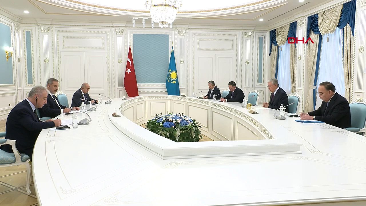 Bakan Fidan, Kazakistan Cumhurbaşkanı Tokayev ile görüştü