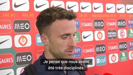 Portugal - "Un match presque parfait" selon Diogo Jota