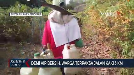 Demi Air Bersih, Warga Terpaksa Jalan Kaki 3 Km