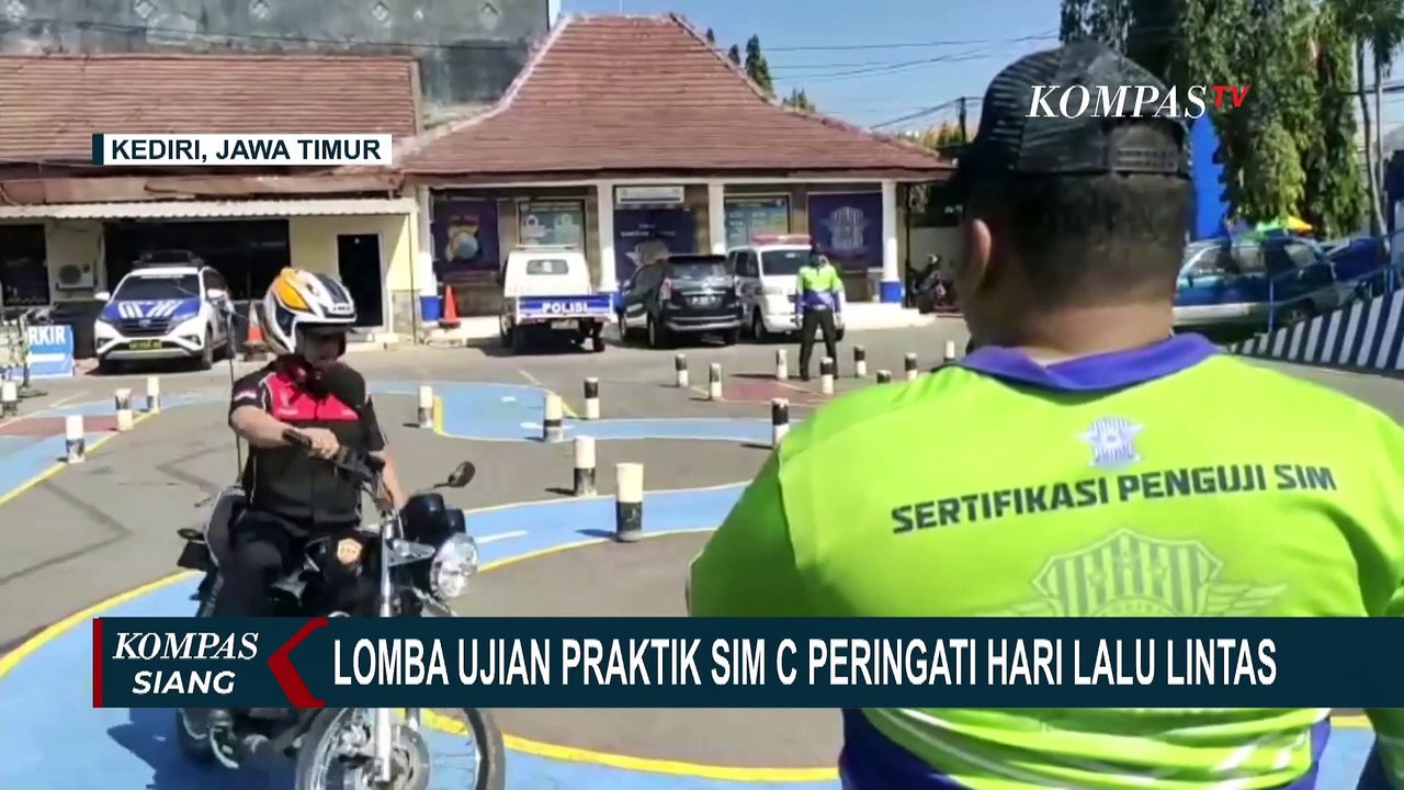 Gelaran Lomba Ujian Praktik SIM C untuk Peringati Hari Lalu Lintas