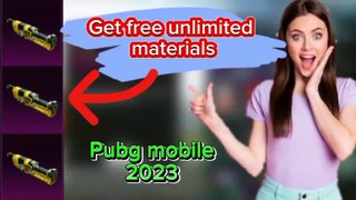 Get free unlimited materials pubg mobile 2023
