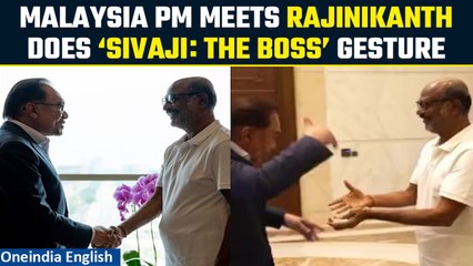 Rajinikanth meets Malaysia PM Anwar Ibrahim in traditional veshti, video goes viral | Oneindia News