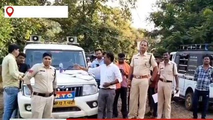 ओंकारेश्वर पुलिस की संयुक्त कार्रवाई, अनियंत्रित वाहनों के बनाए चालान