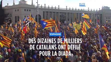 La "Diada" d'indépendantistes catalans revigorés par les tractations gouvernementales
