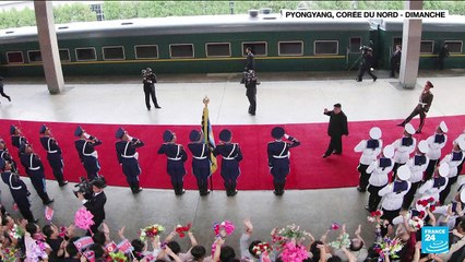 A bord d'un train blindé, Kim Jong Un est arrivé en Russie pour rencontrer Poutine