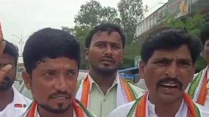 మెదక్: కాంగ్రెస్ విజయభేరి సభ కోసం కాంగ్రెస్ నాయకుల పాదయాత్ర