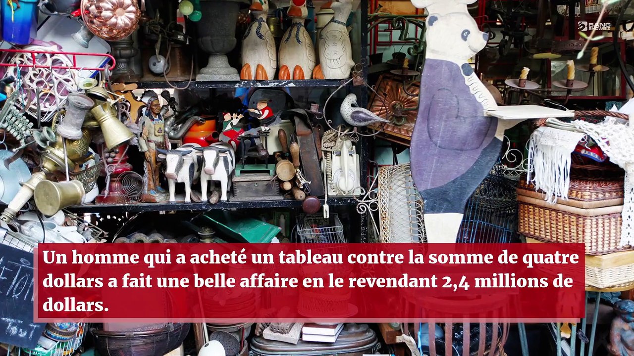 Il achète un tableau pour quatre dollars dans un marché aux puces et le revend 2,4 millions de dollars !
