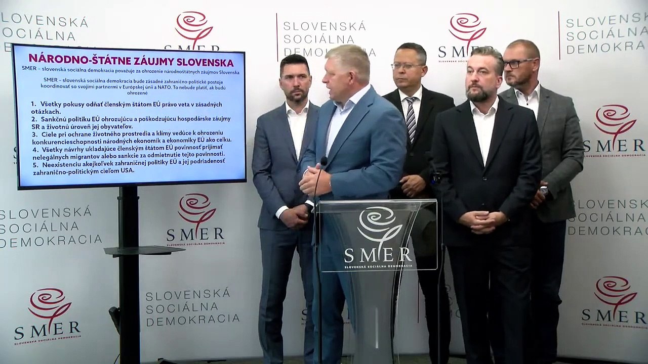 ZÁZNAM: Smer: Členstvo v EÚ je dôležité, no prezentovať chceme i kritické postoje