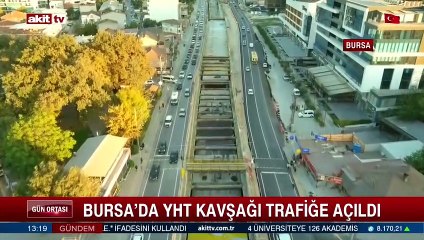 Bursa'da YHT kavşağı trafiğe açıldı