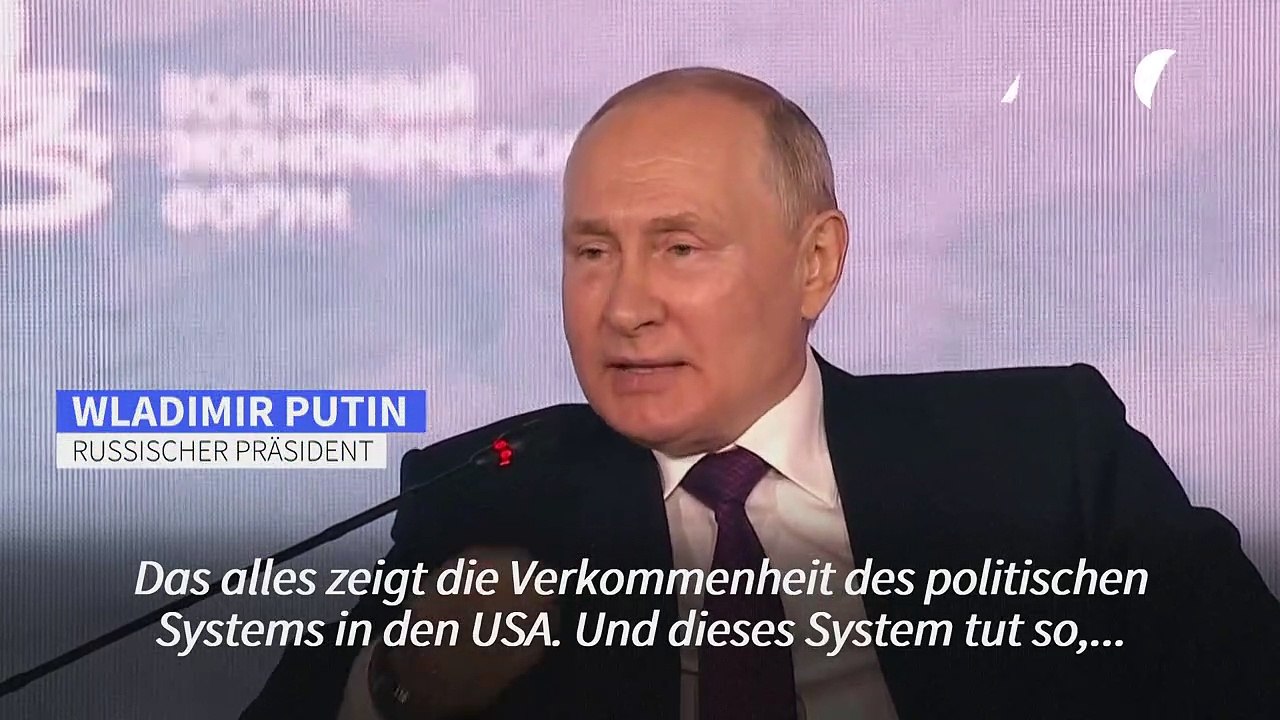 Putin: Prozess gegen Trump 'politisch motiviert'