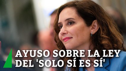 Ayuso: "Es curioso que la falacia de este Gobierno con el feminismo haya acabado beneficiando a 'La Manada'"