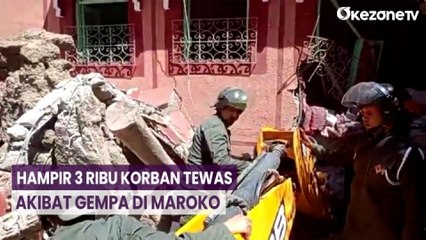 下载视频: Korban Gempa Maroko Tewas Tertimbun Puing Reruntuhan