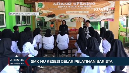 Siswa SMK NU Kesesi Jadi Barista Handal