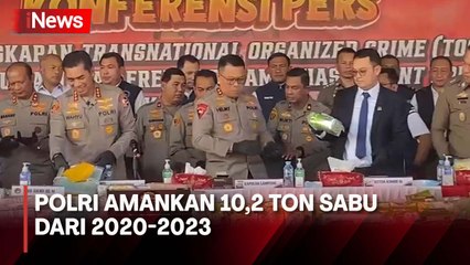 Bongkar Sindikat Narkotika Internasional, Polri Amankan 10,2 Ton Sabu dari 2020-2023