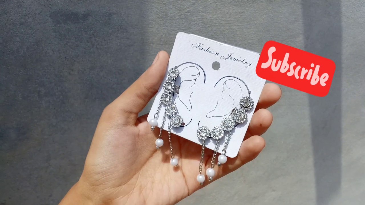 DIY _Korean Ear cuffs Earrings ||How to make Earrings || Korean Earrings making