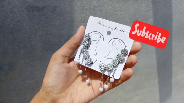 DIY _Korean Ear cuffs Earrings ||How to make Earrings || Korean Earrings making