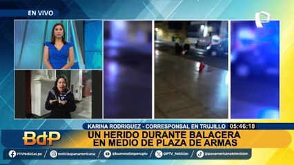 La Libertad: hombre desata balacera en plena Plaza de Armas de Trujillo