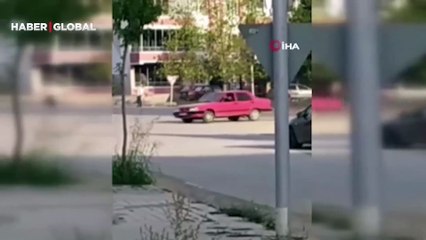 Skandal anlar kameraya yansıdı! Drift pahalıya mal oldu