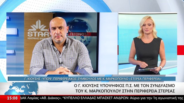 Ο υποψήφιος περιφερειακός σύμβουλος Γιώργος Κιούσης στο Star