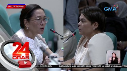 VP Sara Duterte, binuweltahan sina Sen. Hontiveros at Rep. Castro sa pagkuwestiyon nila sa confidential funds ng OVP | 24 Oras