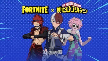 Fortnite x My Hero Academia - Shoto, Red Riot et Mina