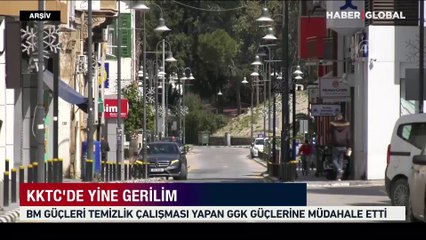 KKTC'de yine gerilim! BM güçleri temizlik çalışması yapan GGK güçlerine müdahale etti