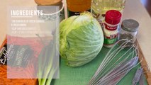 Sweet And Sour Coleslaw | Delicious Tasty Green Cabbage  Recipe